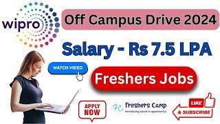 Wipro Recruitment 2025 : Hiring for Freshers | Wipro Off Campus Drive 2025 | Wipro Careers Jobs 2024