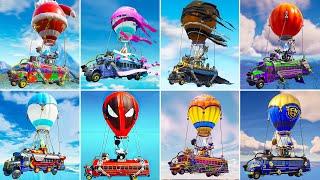 Evolution of Fortnite Battle Bus Themes ( Chapter 1 Season 1 - Chapter 5 Season 4)