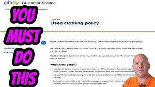 USED Clothing SELLERS WARNING, Ebay policy MUST be followed