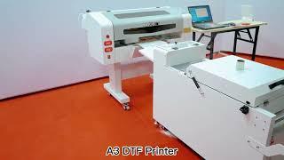 Audley A3 DTF Printer 30cm DTF Printer which installs 2 Epson i3200/XP600 Heads