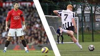 RECREATING Cristiano Ronaldo's BEST FREEKICKS at Manchester United! | CR7 Challenge 2021