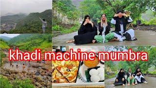 khadi machine mumbra || 2023 barish || hum sister's gye aaj milke mumbra khadi machine #viralvideo