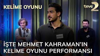 Kelime Oyunu: İşte Mehmet Kahraman’ın Kelime Oyunu Performansı