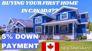 How to Buy your first HOME in Canada with 5% DOWNPAYMENT