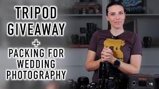 I'm Giving Away a NEW Manfrotto Befree Advanced AS Tripod! And Pack with Me for Wedding Photography.