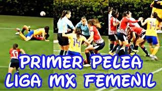 Pelea Andrea Sanchez vs Lizbeth Ovalle | Chivas vs Tigres | Liga MX Femenil