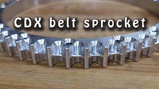 CDX belt sprocket 51T -  timelapse