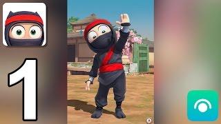 Clumsy Ninja - Gameplay Walkthrough Part 1 - Level 1-3 (iOS, Android)