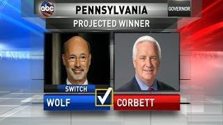 Democrat Tom Wolf Projected to Win PA Governor Race