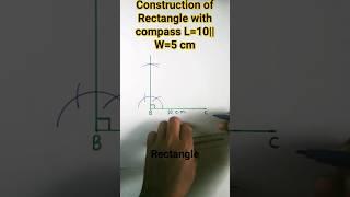 How to draw rectangle with compass#shorts#viralshorts#ytshorts#rb knowledge explore