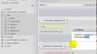 How to Rename a Database in phpMyAdmin