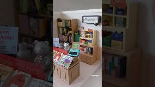 (Part 2) DIY Miniature House Kit: Super Creator - Book Store #asmr #diy #minitoys #toys #miniatures