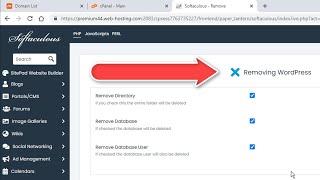 How to Remove / Uninstall WordPress from cPanel