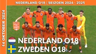 Vriendschappelijk | Samenvatting Nederland O18 - Zweden O18 maandag 14 oktober 2024