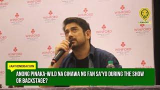 Ian Veneracion, very straight forward with his boundaries