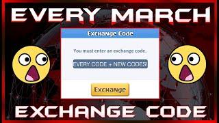 Every Code in March + New Codes! HURRY! Expires soon!