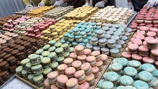 Erstaunliche Makronen-Massenproduktion! Top 5 köstliche koreanische Macarons-Sammlung