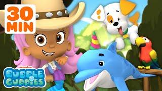 Bubble Guppies’ Furry Friends!  | 30 Minutes of Animals | Nick Jr.