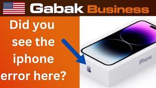 Design issues with the iphone 14 box Marketing - Gabak Business - Gabriel Barrandeguy