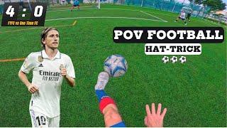 I Scored a HAT-TRICK in a Sunday League Game | GoPro POV Football | 11 v 11