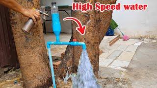 Amazing Idea to fix PVC pipe low pressure most people don't know #PVC #free energy water pump.