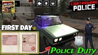 First Day Police Duty - CONTRABAND POLICE GAMEPLAY Hindi