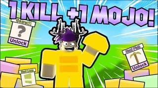 Every KILL I Gain 1 MOJO.. [Roblox Booga Booga]