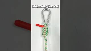 Halyard Hitch Knot Made Easy!  #knottutorial
