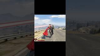 GTA 5: Supergirl vs Black Superman Battle #gta5gameplay #shorts #michael #gta5mods #fyp