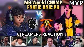 Dogie Renejay, Z4pnu, Wolf and INDO Streamers REACTION to FNOP beating TLID FNOP M6 WORLD CHAMPS!