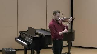 "Morning Moods" Jacob Clark DMA Violin Recital