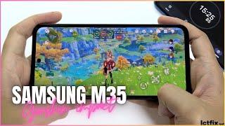 Samsung Galaxy M35 Genshin Impact Gaming test | Exynos 1380 , 120Hz Display