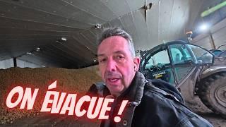 La conservation des pommes de terre n'est pas top, on évacue 