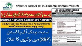 NIBAF SBP Jobs 2024|How to Apply for National Institute of Banking & Finance (NIBAF) Jobs 2024 | SBP