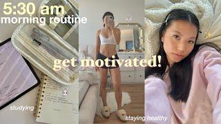 5am *realistic* routine in medical school  aesthetic study vlog, staying productive & consistent