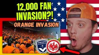 American Reacts to 12,000 German Football Fans INVADE Bordeaux France