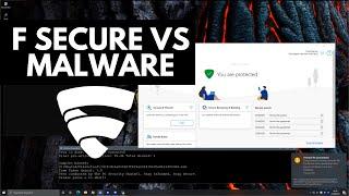 F Secure: Test vs Malware