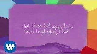 Gabrielle Aplin - Please Don't Say You Love Me (Official Lyric video)