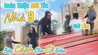 Huy Khánh Vlogs || Hoàn Thiện Mái Tôn - Cách Hay Để Cô Giáo Đi Xe Đạp - Kiểm Tra Kiến Thức Các Em ??