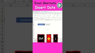 How to Quickly Insert the Current Date in MS Excel Cell using Keyboard Shortcuts