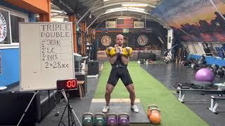 Kettlebell Sport Movements MIX workout: Jerk, Long Cycle, Double Half Snatch