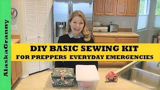 Preppers DIY Basic Sewing Kit for Prepping and Everyday Emergencies Stockpile