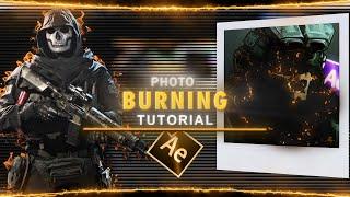 Burning photo I After Effects | Tutorial | Free Project File