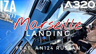 A320 MRS  Marseille | LANDING 31R | 4K Cockpit View | ATC & Crew Communications [RE UPLOAD]