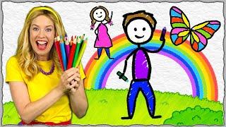 Let's Draw - Kids Song | Learn Colours