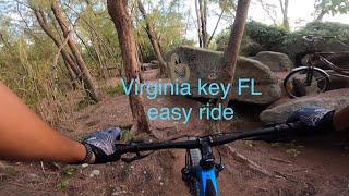 Virginia Key north point trails easy on (beginners)