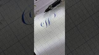 How I write letter “W” in Calligraphy #shorts #calligraphy #handlettering #copperplate #flourishing