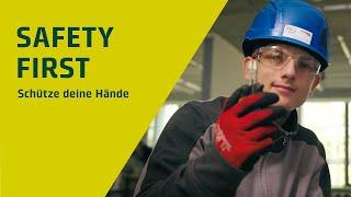 Safety First: Schütze deine Hände I Building Solutions I Guggisberg Kurz AG I BKW