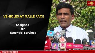 Vehicles at Galle Face Assigned for Essential Services