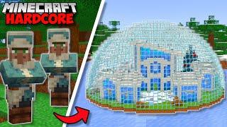 I Transformed A WINTER VILLAGE in Minecraft Hardcore (#94)